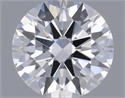 Natural Diamond 0.40 Carats, Round with Excellent Cut, D Color, VVS2 Clarity and Certified by IGI