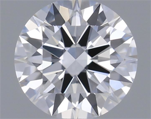 Picture of Natural Diamond 0.40 Carats, Round with Excellent Cut, D Color, VVS2 Clarity and Certified by IGI