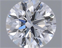 Natural Diamond 0.40 Carats, Round with Excellent Cut, D Color, VVS2 Clarity and Certified by IGI