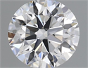 Natural Diamond 0.41 Carats, Round with Excellent Cut, G Color, IF Clarity and Certified by IGI