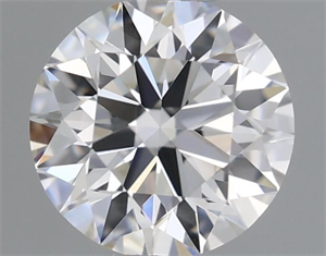 Picture of Natural Diamond 0.41 Carats, Round with Excellent Cut, G Color, IF Clarity and Certified by IGI