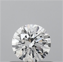 Natural Diamond 0.40 Carats, Round with Excellent Cut, E Color, I1 Clarity and Certified by GIA