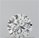 Natural Diamond 0.40 Carats, Round with Very Good Cut, F Color, I1 Clarity and Certified by GIA