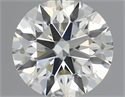 Natural Diamond 0.53 Carats, Round with Excellent Cut, I Color, VS1 Clarity and Certified by IGI