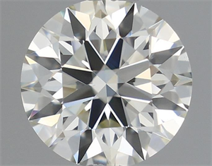 Picture of Natural Diamond 0.53 Carats, Round with Excellent Cut, I Color, VS1 Clarity and Certified by IGI