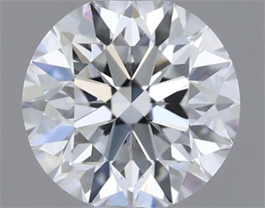 Picture of Natural Diamond 0.40 Carats, Round with Very Good Cut, D Color, VVS2 Clarity and Certified by GIA