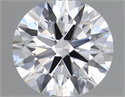 Natural Diamond 0.40 Carats, Round with Excellent Cut, F Color, VVS1 Clarity and Certified by GIA