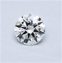 Natural Diamond 0.51 Carats, Round with Excellent Cut, J Color, VVS1 Clarity and Certified by GIA