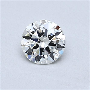 Picture of Natural Diamond 0.51 Carats, Round with Excellent Cut, J Color, VVS1 Clarity and Certified by GIA