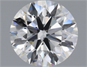 Natural Diamond 1.70 Carats, Round with Excellent Cut, F Color, VVS2 Clarity and Certified by IGI