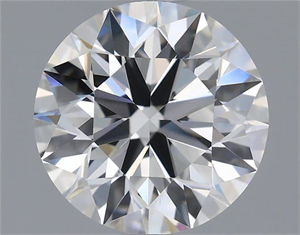 Picture of Natural Diamond 1.70 Carats, Round with Excellent Cut, F Color, VVS2 Clarity and Certified by IGI