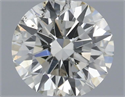 Natural Diamond 0.51 Carats, Round with Excellent Cut, I Color, SI1 Clarity and Certified by IGI