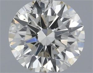 Picture of Natural Diamond 0.51 Carats, Round with Excellent Cut, I Color, SI1 Clarity and Certified by IGI