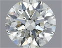 Natural Diamond 0.41 Carats, Round with Excellent Cut, J Color, SI1 Clarity and Certified by IGI