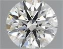 Natural Diamond 0.50 Carats, Round with Excellent Cut, J Color, VVS2 Clarity and Certified by IGI