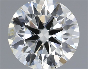 Picture of Natural Diamond 0.50 Carats, Round with Excellent Cut, K Color, SI1 Clarity and Certified by IGI