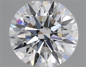 Picture of Natural Diamond 0.42 Carats, Round with Excellent Cut, E Color, VS2 Clarity and Certified by GIA