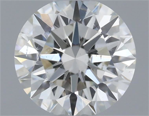 Picture of Natural Diamond 0.51 Carats, Round with Excellent Cut, H Color, SI1 Clarity and Certified by IGI