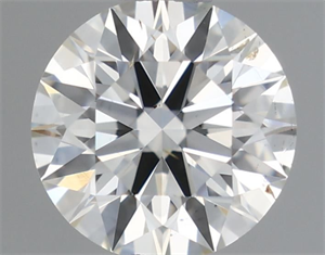 Picture of Natural Diamond 0.57 Carats, Round with Excellent Cut, I Color, SI1 Clarity and Certified by IGI