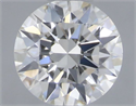 Natural Diamond 0.40 Carats, Round with Excellent Cut, H Color, VS2 Clarity and Certified by IGI