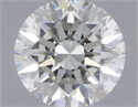 Natural Diamond 0.41 Carats, Round with Excellent Cut, H Color, VVS2 Clarity and Certified by IGI