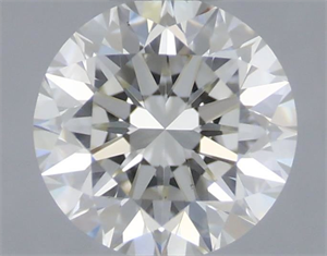 Picture of Natural Diamond 0.41 Carats, Round with Excellent Cut, H Color, VVS2 Clarity and Certified by IGI