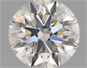 Natural Diamond 0.44 Carats, Round with Excellent Cut, I Color, VS1 Clarity and Certified by IGI