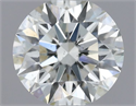 Natural Diamond 0.54 Carats, Round with Excellent Cut, H Color, VS2 Clarity and Certified by IGI