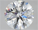 Natural Diamond 1.71 Carats, Round with Excellent Cut, H Color, SI1 Clarity and Certified by GIA