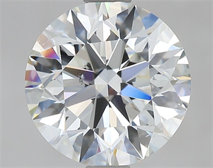 Picture of Natural Diamond 1.71 Carats, Round with Excellent Cut, H Color, SI1 Clarity and Certified by GIA