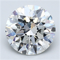 Natural Diamond 3.01 Carats, Round with Excellent Cut, G Color, SI2 Clarity and Certified by GIA