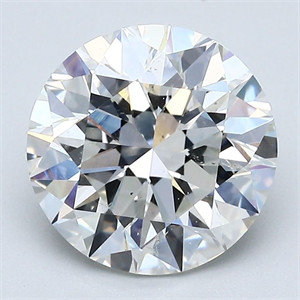 Picture of Natural Diamond 3.01 Carats, Round with Excellent Cut, G Color, SI2 Clarity and Certified by GIA