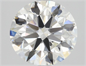 Natural Diamond 1.70 Carats, Round with Excellent Cut, H Color, VS1 Clarity and Certified by GIA