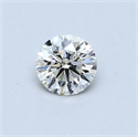 Natural Diamond 0.40 Carats, Round with Very Good Cut, I Color, SI1 Clarity and Certified by GIA