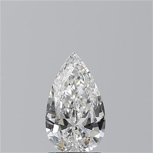 Picture of Natural Diamond 1.01 Carats, Pear with  Cut, G Color, VS2 Clarity and Certified by GIA