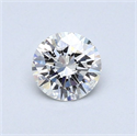 Natural Diamond 0.44 Carats, Round with Excellent Cut, G Color, VVS2 Clarity and Certified by GIA