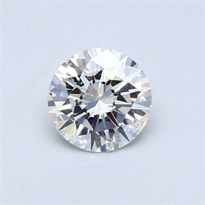 Picture of Natural Diamond 0.44 Carats, Round with Excellent Cut, G Color, VVS2 Clarity and Certified by GIA