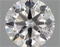 Natural Diamond 0.42 Carats, Round with Excellent Cut, E Color, SI1 Clarity and Certified by IGI