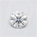 Natural Diamond 0.50 Carats, Round with Good Cut, F Color, I1 Clarity and Certified by GIA