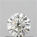 Natural Diamond 0.40 Carats, Round with Excellent Cut, H Color, VS2 Clarity and Certified by GIA