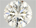 Natural Diamond 3.01 Carats, Round with Excellent Cut, J Color, SI1 Clarity and Certified by IGI