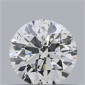 Natural Diamond 0.50 Carats, Round with Excellent Cut, F Color, SI2 Clarity and Certified by IGI