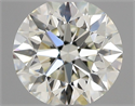 Natural Diamond 0.50 Carats, Round with Excellent Cut, K Color, VVS1 Clarity and Certified by GIA