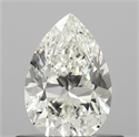 Natural Diamond 0.71 Carats, Pear with  Cut, H Color, IF Clarity and Certified by IGI