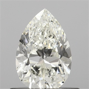 Picture of Natural Diamond 0.71 Carats, Pear with  Cut, H Color, IF Clarity and Certified by IGI