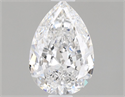 Natural Diamond 0.70 Carats, Pear with  Cut, D Color, VVS2 Clarity and Certified by GIA