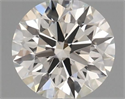 Natural Diamond 0.41 Carats, Round with Excellent Cut, J Color, VVS1 Clarity and Certified by GIA