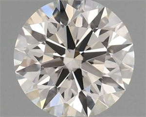 Picture of Natural Diamond 0.41 Carats, Round with Excellent Cut, J Color, VVS1 Clarity and Certified by GIA