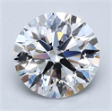 Natural Diamond 1.80 Carats, Round with Excellent Cut, D Color, SI1 Clarity and Certified by GIA