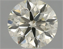 Natural Diamond 0.40 Carats, Round with Excellent Cut, K Color, VS2 Clarity and Certified by IGI